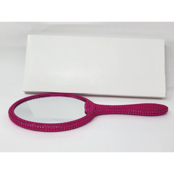 New ABH Alyssa Edwards Collection Beast Hand Mirror Pink Rhinestone RARE - Picture 2 of 3